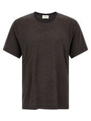 Saint Laurent Cassandre T‑shirt for Men — Brown Topwear
