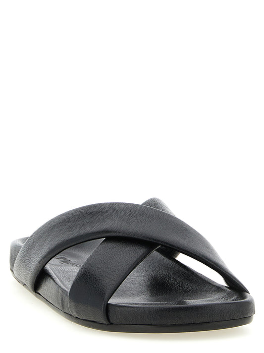 Saint Laurent Nichols Sandals for Men — Black Leather