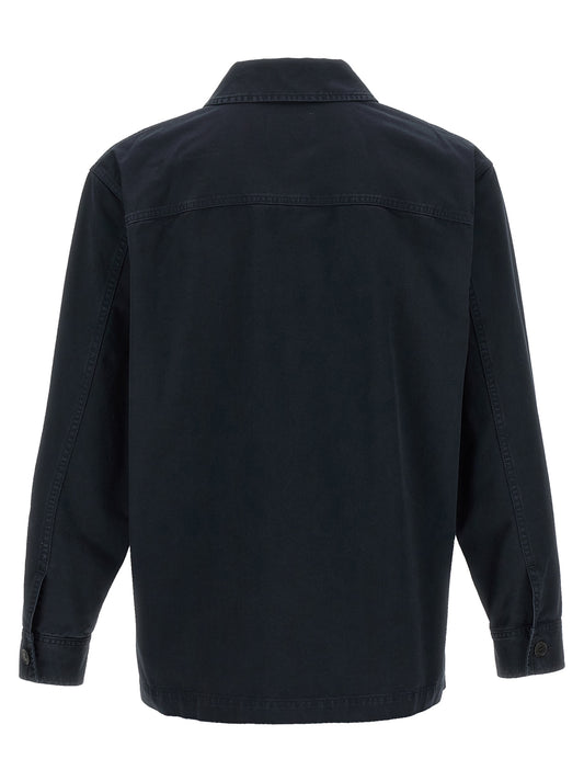 Saint Laurent Cassandre Overshirt — Men's Blue Shirt