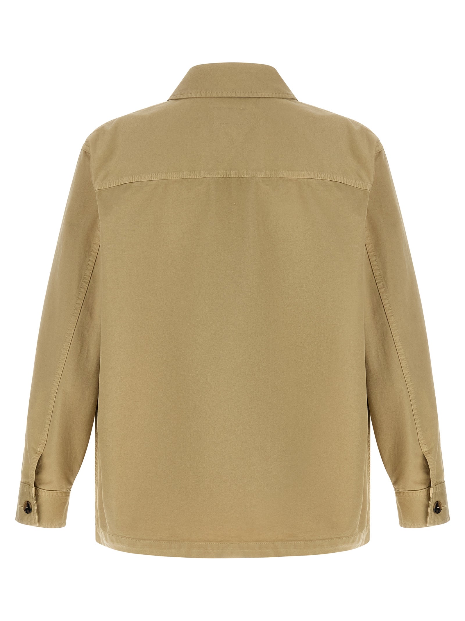 Saint Laurent Cassandre Overshirt for Men — Beige Shirt