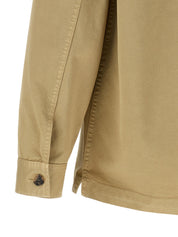 Saint Laurent Cassandre Overshirt for Men — Beige Shirt