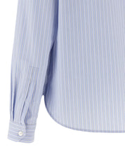 Saint Laurent Cassandre Shirt – Striped Cotton Shirt
