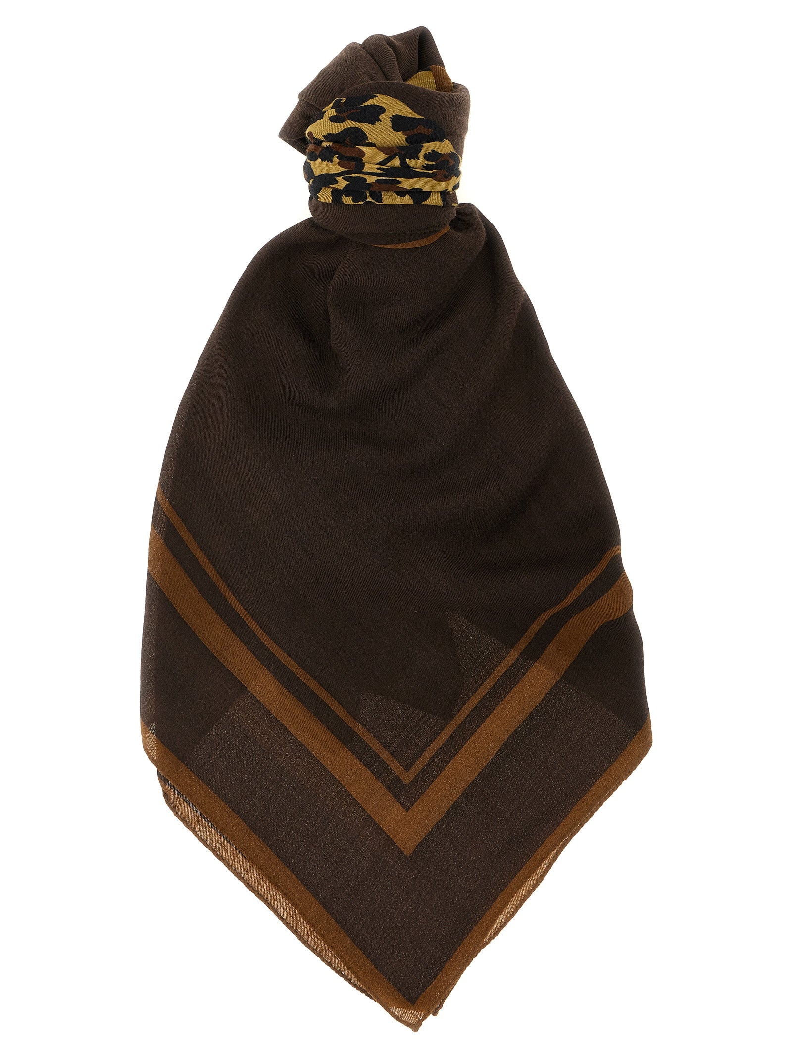 Saint Laurent Cassandre Scarf — Wool 140x140 cm