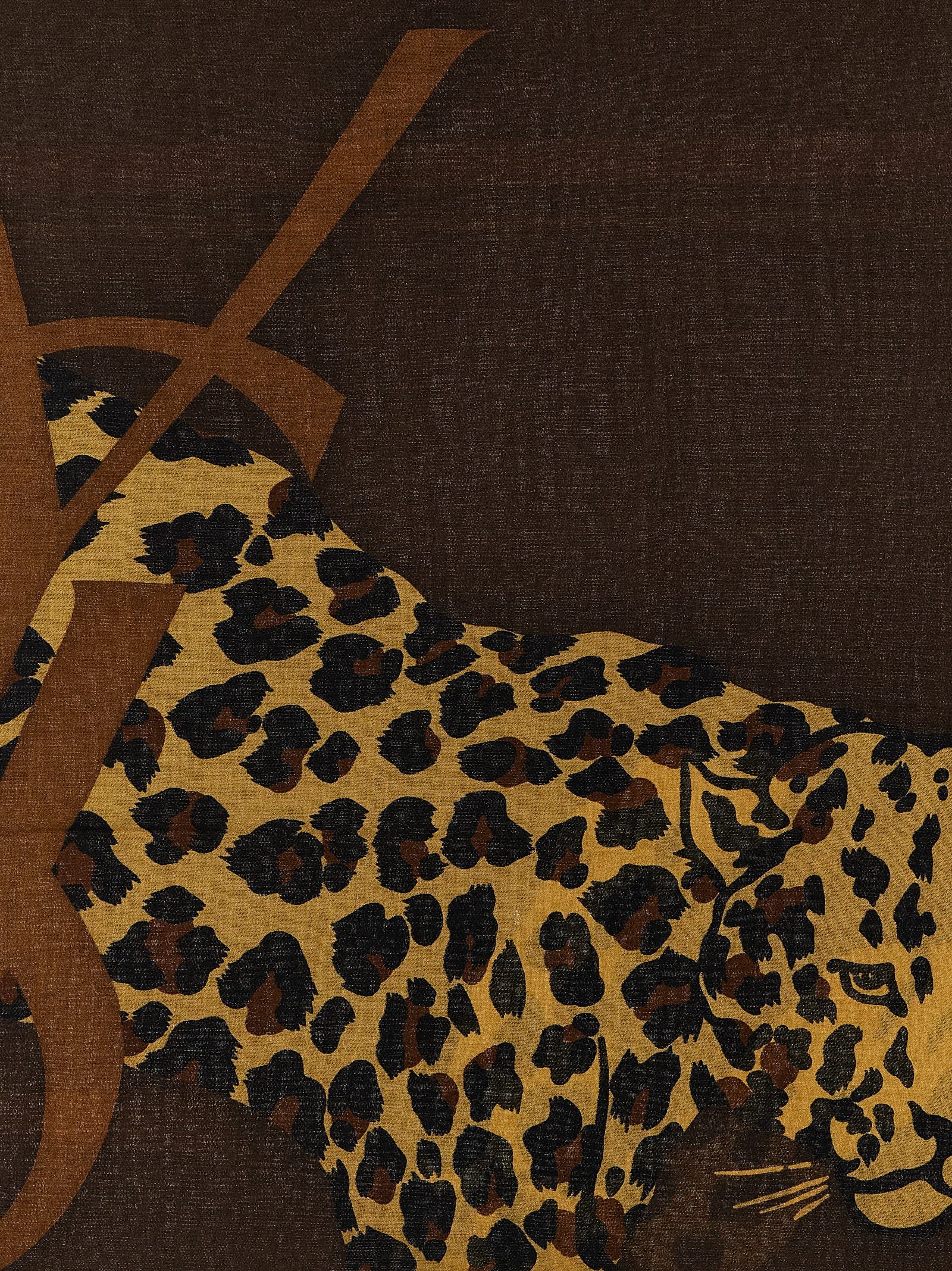 Saint Laurent Cassandre Scarf — Wool 140x140 cm