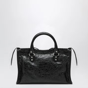 Balenciaga Le City small lambskin leather bag in black