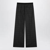 Balenciaga Dark grey tartan trousers