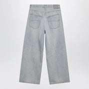 Balenciaga Light blue wide-leg denim jeans