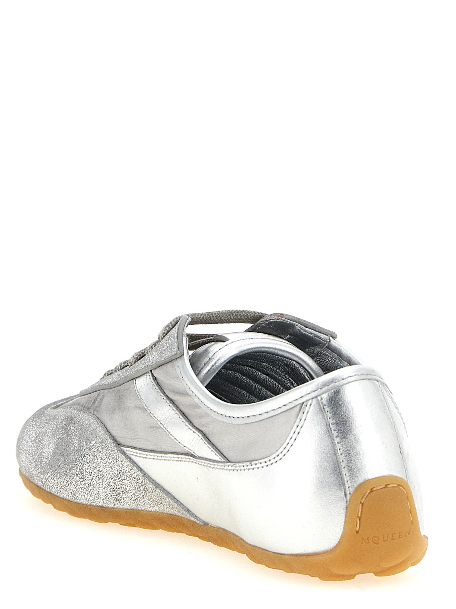 Alexander McQueen Sneakers — Boxe Basse Silver, Women
