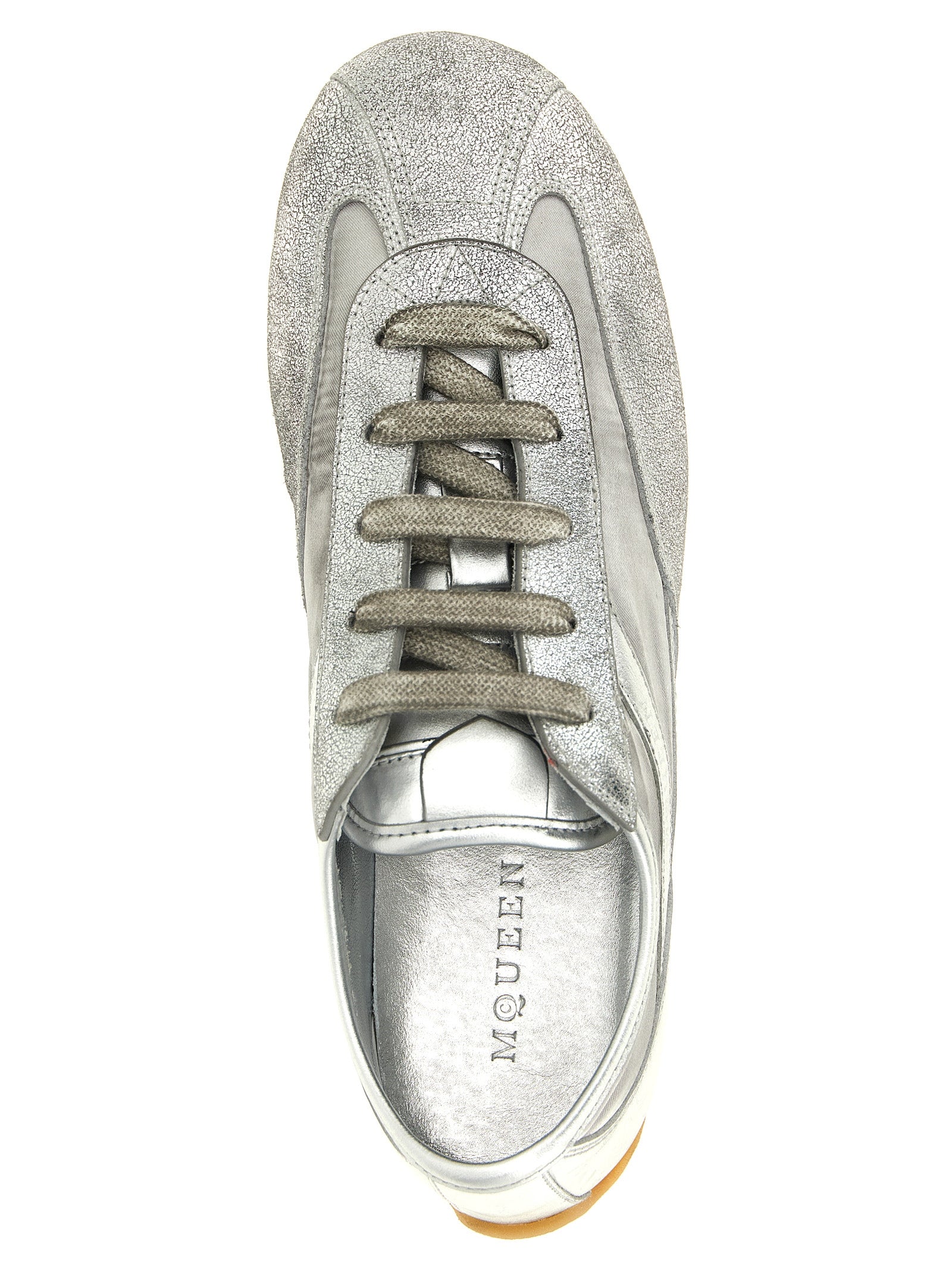 Alexander McQueen Sneakers — Boxe Basse Silver, Women