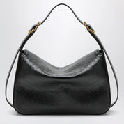 Balenciaga Medium Clicca shoulder bag in lambskin leather, black