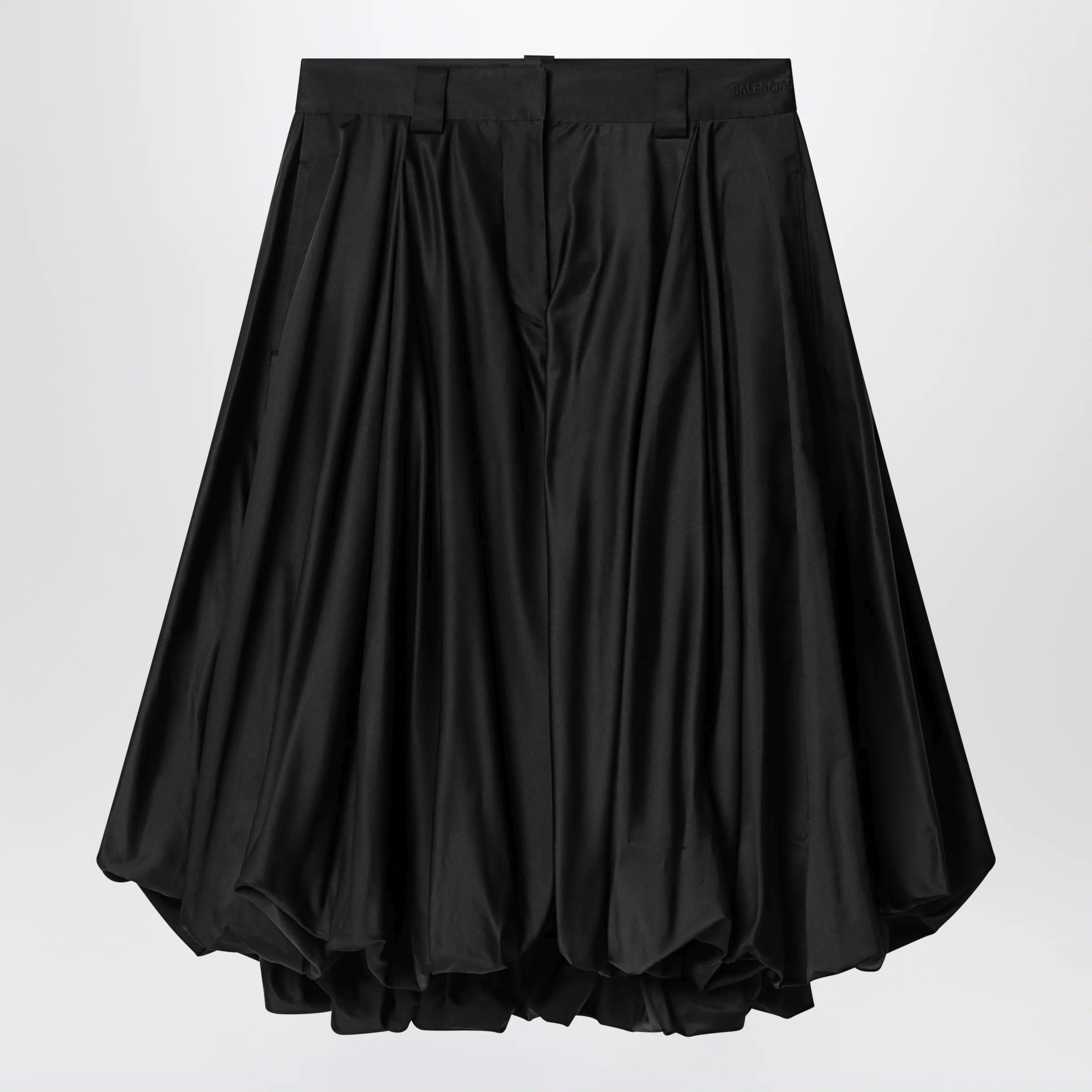 Balenciaga Black balloon skirt in silk blend