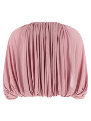 Zimmermann Alchemy Blouse — Pink Draped Shirt
