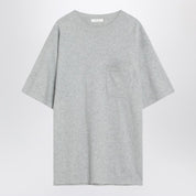 The Row Kaddy T-shirt — Light Grey Brushed Cotton