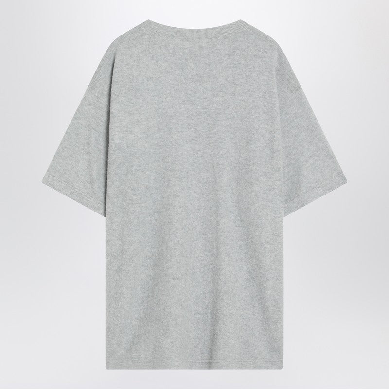 The Row Kaddy T-shirt — Light Grey Brushed Cotton