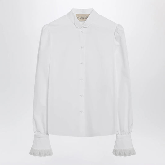 Valentino White cotton poplin shirt