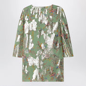 Valentino Green printed lurex shirt