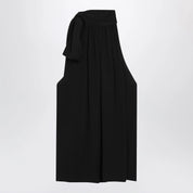Valentino Black silk top with neck bow