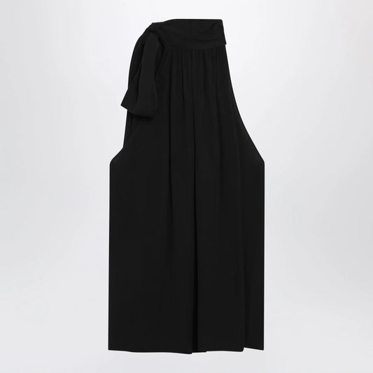 Valentino Black silk top with neck bow