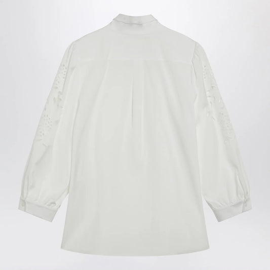 Valentino White shirt with Sangallo embroidery