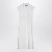 Valentino White midi dress with Sangallo embroidery