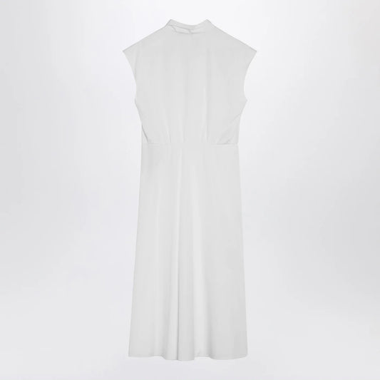 Valentino White midi dress with Sangallo embroidery