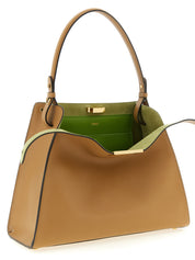 Fendi Way Medium Handbag — Beige Calf Leather