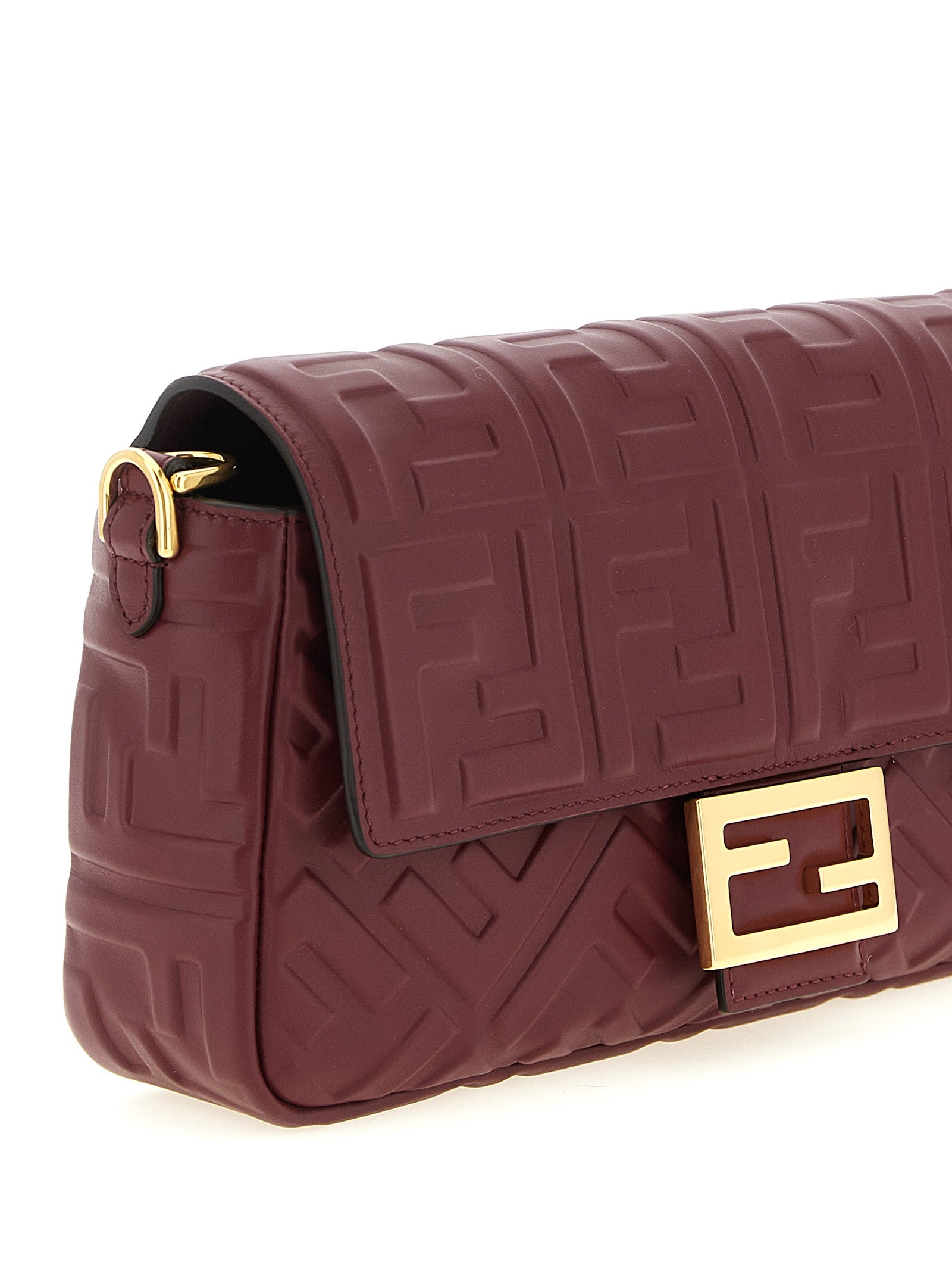 Fendi Baguette® Medium Shoulder Bag — Bordeaux, W27cm