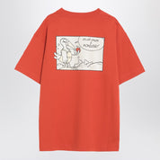 Moncler Genius Bright orange cotton t-shirt