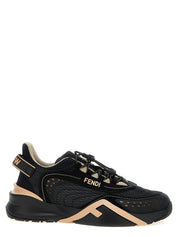 Fendi Flow Sneakers for Women — Black Tech Mesh