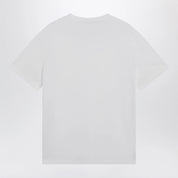 Valentino White cotton T-shirt with VGold