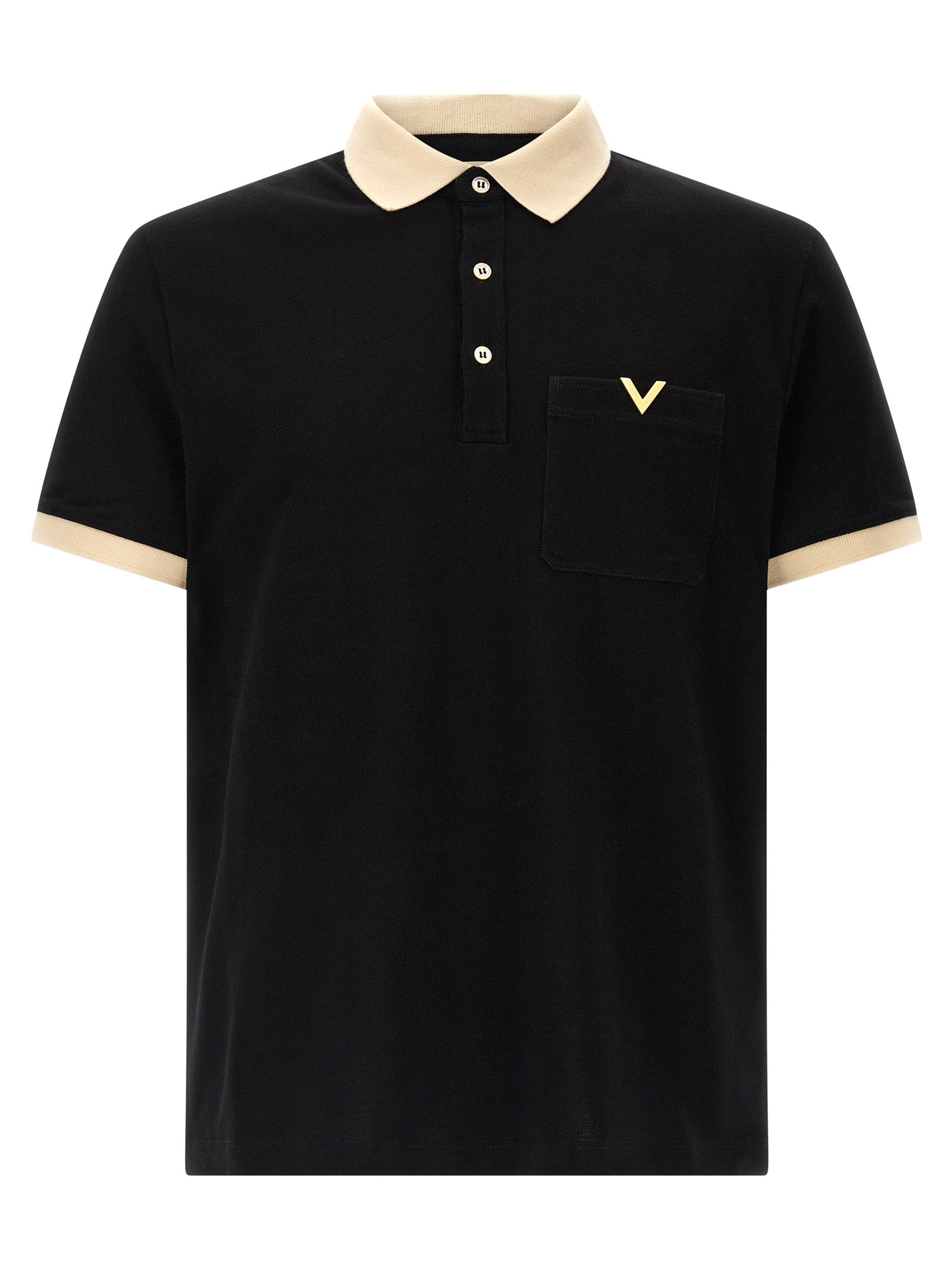 Valentino Garavani Polo Shirt for Men — Black, New