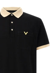 Valentino Garavani Polo Shirt for Men — Black, New