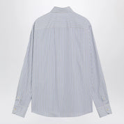 Valentino Ivory shirt with light blue and blue stripes