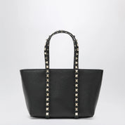 Valentino Garavani Black Rockstud bag in grained calfskin