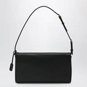 Valentino Garavani Devain VLogo leather clutch shoulder bag in black