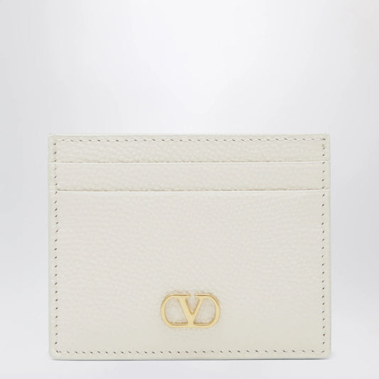 Valentino Garavani Vlogo Signature ivory cardholder