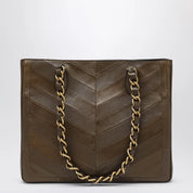 Valentino Garavani Laseine shopping bag in tundra green