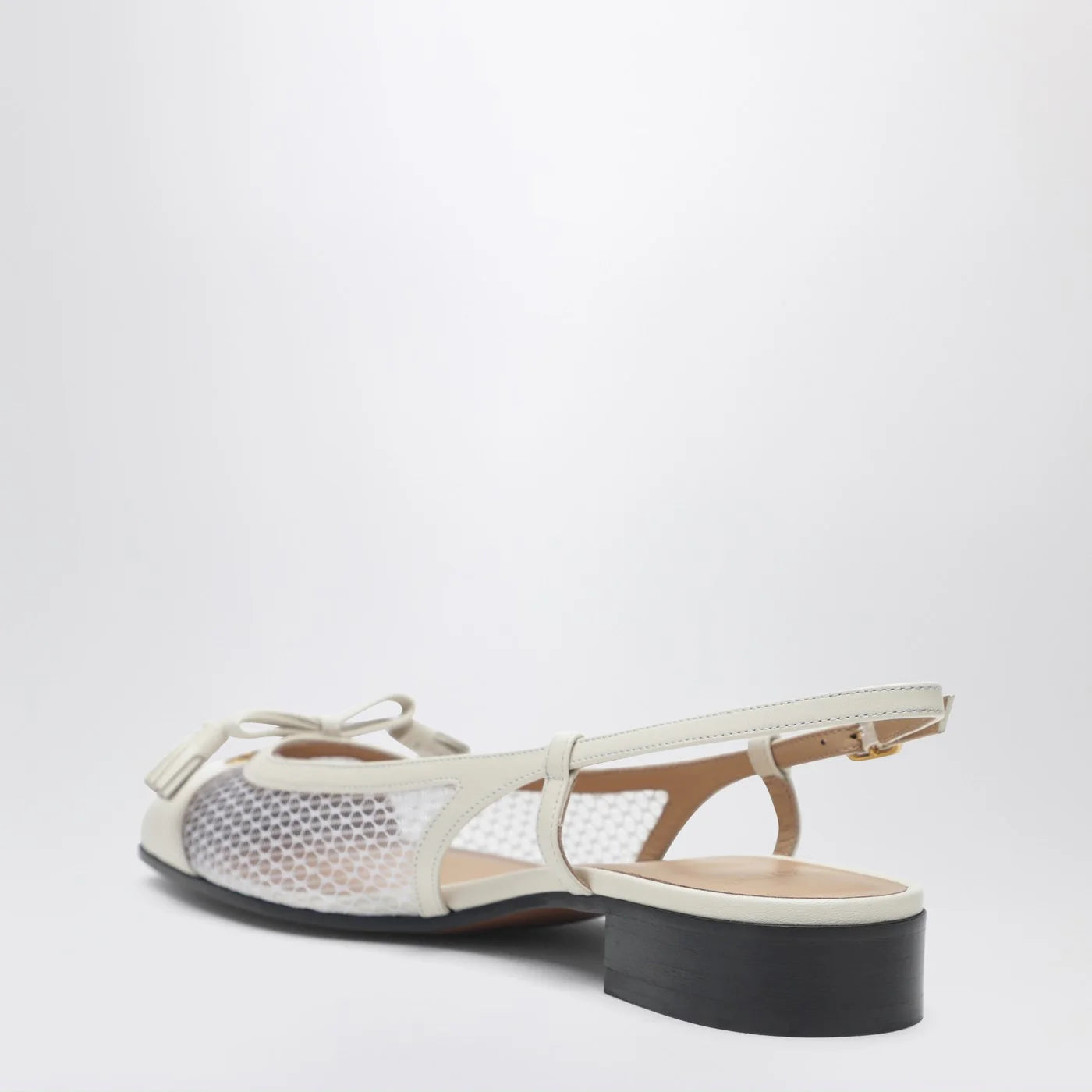 Valentino Garavani Valet Du Roi slingback ballerina ivory