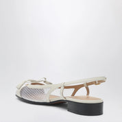 Valentino Garavani Valet Du Roi slingback ballerina ivory