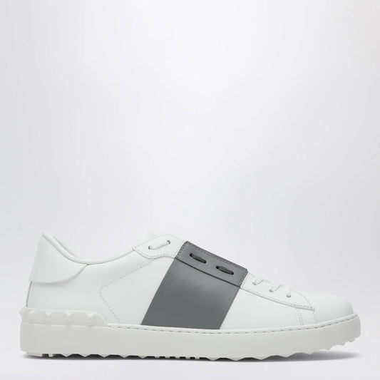 Valentino Garavani White/Dark Steel Sneakers — Men