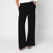 MKDT Studio Palmira black trousers in crêpe georgette