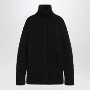 Moncler X Edward Enninful Black wool turtleneck sweater
