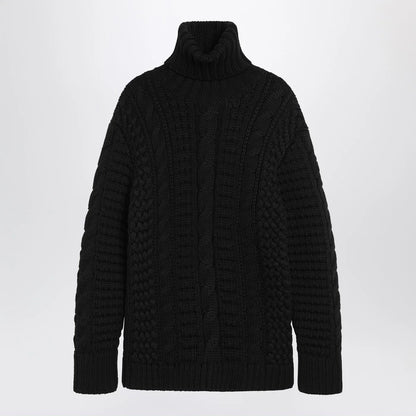 Moncler X Edward Enninful Black wool turtleneck sweater