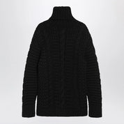 Moncler X Edward Enninful Black wool turtleneck sweater