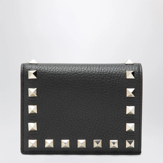 Valentino Garavani Black Rockstud leather wallet