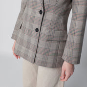 ANINE BING Asymmetric Prince of Wales jacket