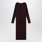 ANINE BING Mathilde dress in bordeaux viscose-jersey
