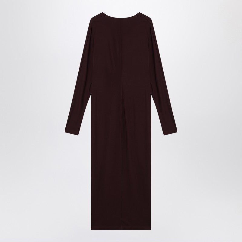 ANINE BING Mathilde dress in bordeaux viscose-jersey