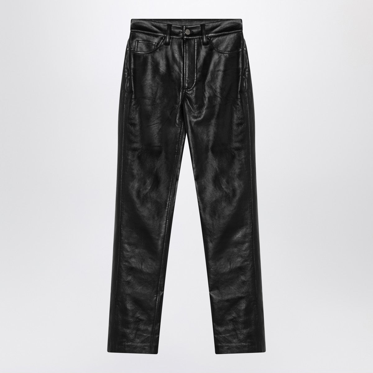 ANINE BING Bruno pants in black regenerated leather