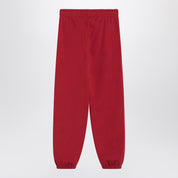 ANINE BING Red jogging pants in brushed cotton blend